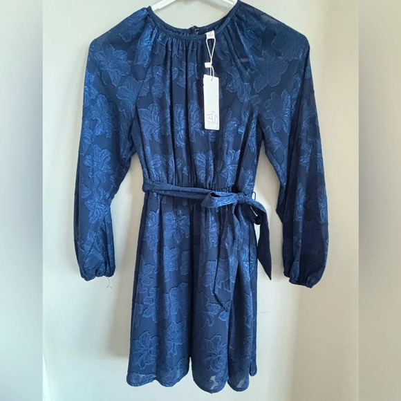 NWT GB Social Big Girls Jacquard Chiffon Dress - Picture 1 of 5